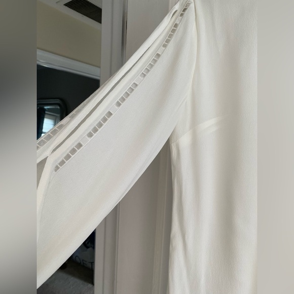 Lulus White Long Sleeve Mini Dress Size S - Picture 4 of 9